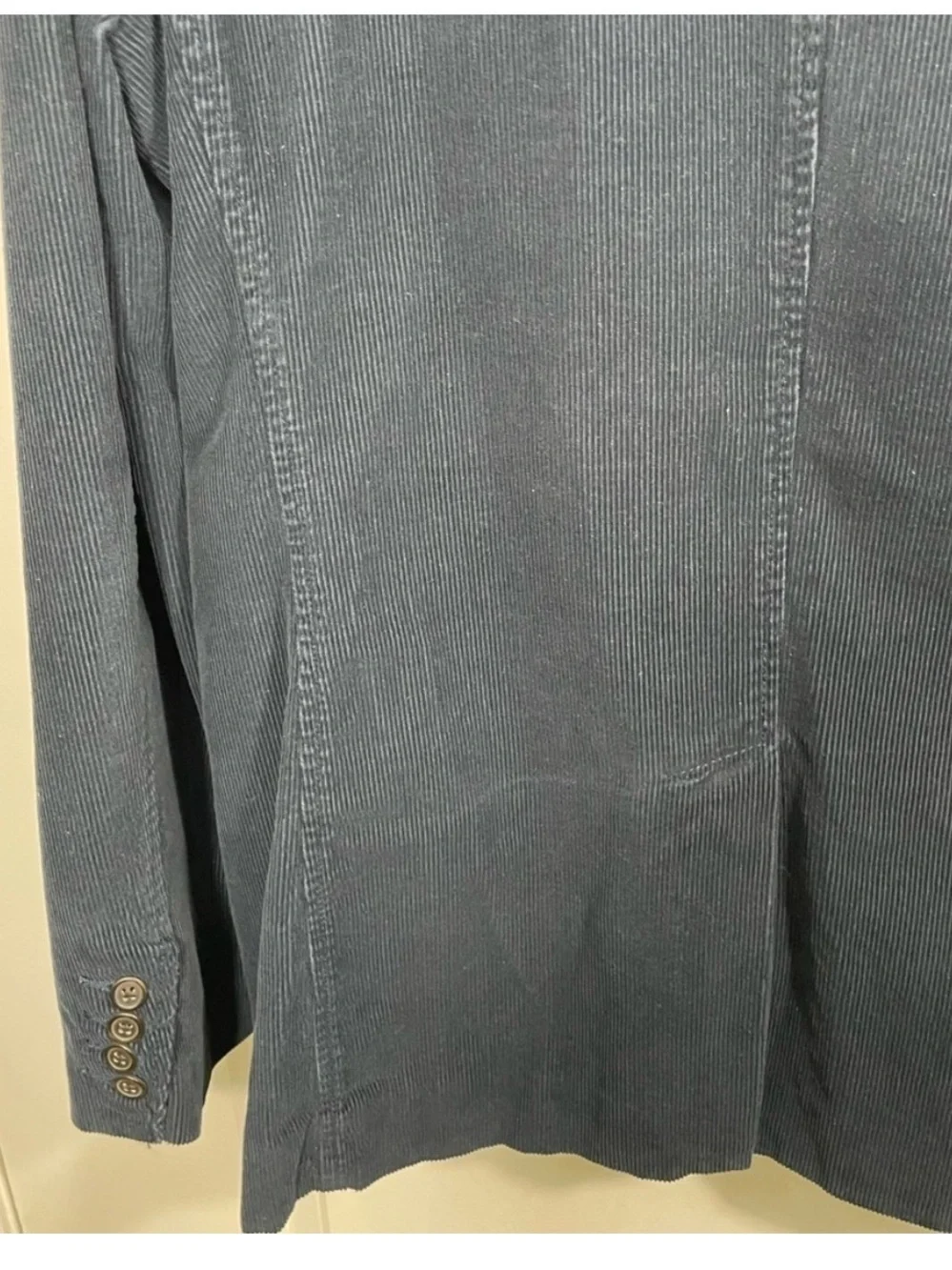 J. Crew Men's Navy Blue Corduroy Blazer Size Large